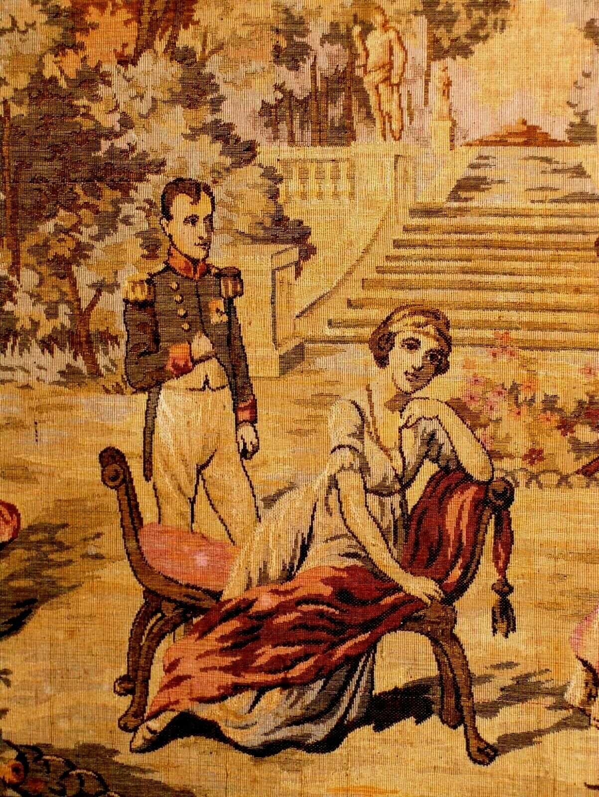 Huge Antique Vintage Romantic Royal Garden Love Courting French Wall Tapestry