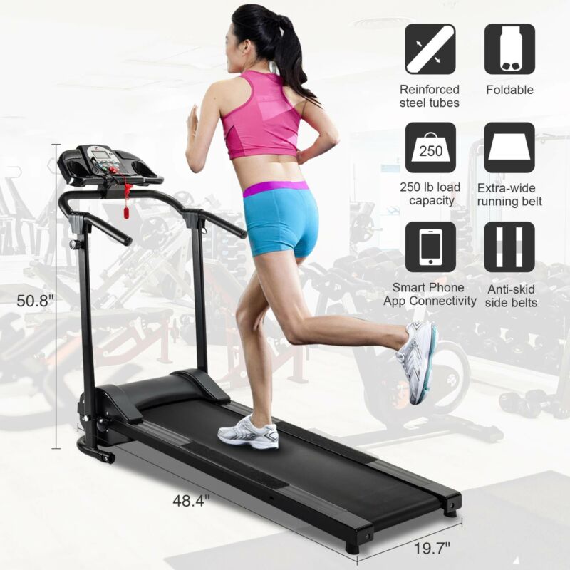 Folding Treadmill Electric Motorized Power Running Jogging Fitness Machine
