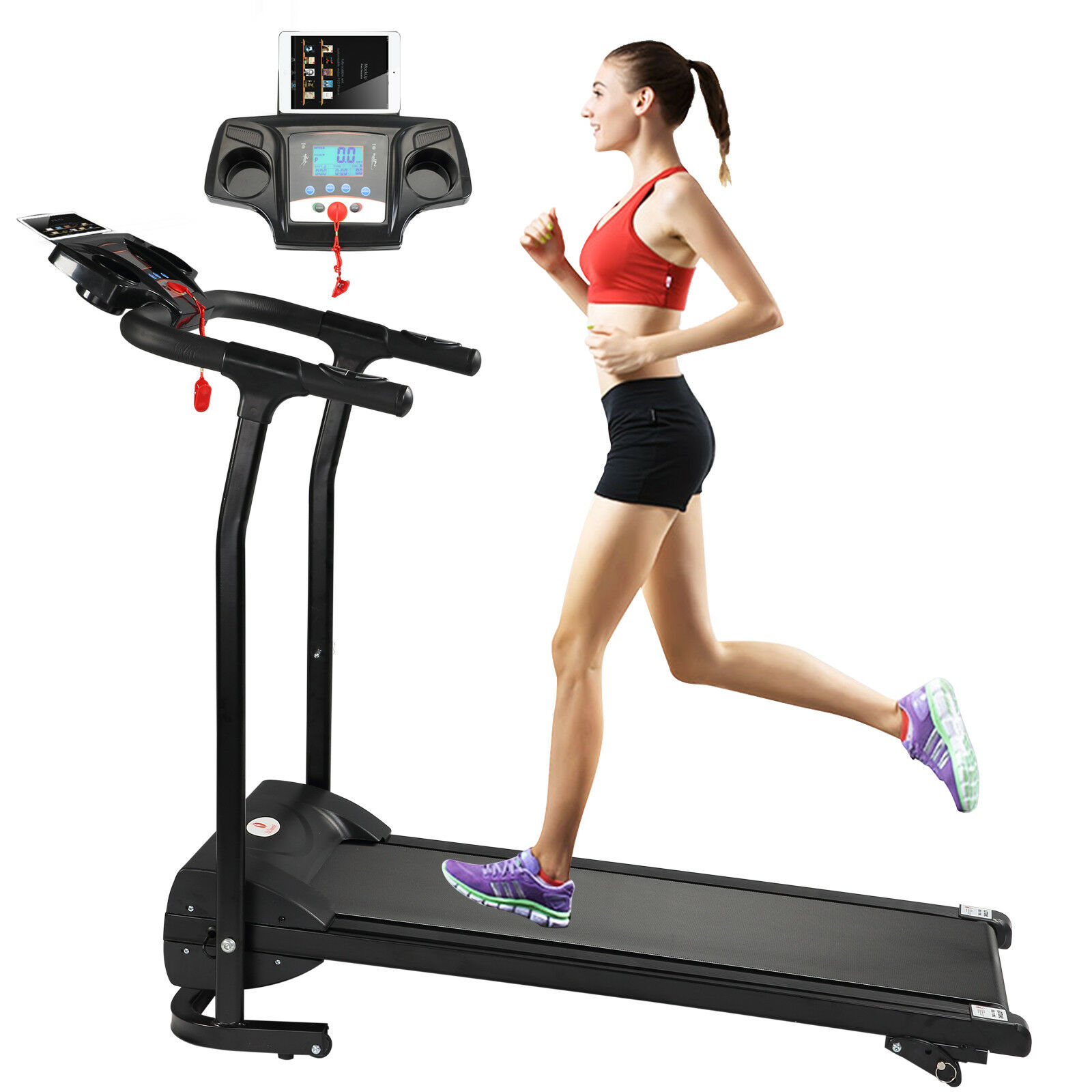 Folding Incline Electric Treadmill Running Motorized Exercise Fitness Machine